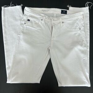 AG White Ankle  Jeans